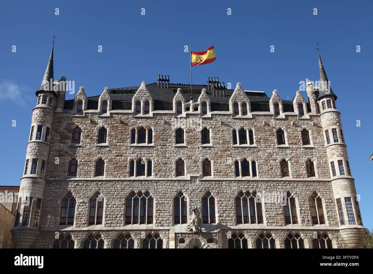 Casa Botines, Leon, Castilla y Leon, Spagna Foto Stock