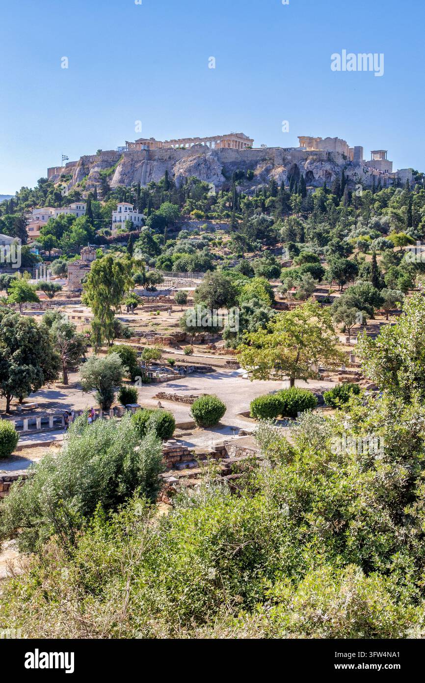 Antica Agorà di Atene, Grecia Foto Stock