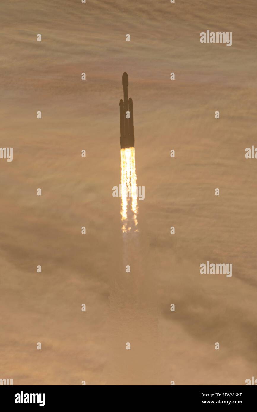 Lancio del telescopio spaziale Nancy Grace Roman, Centro spaziale Kennedy, Florida, 30 agosto 2026 Foto Stock