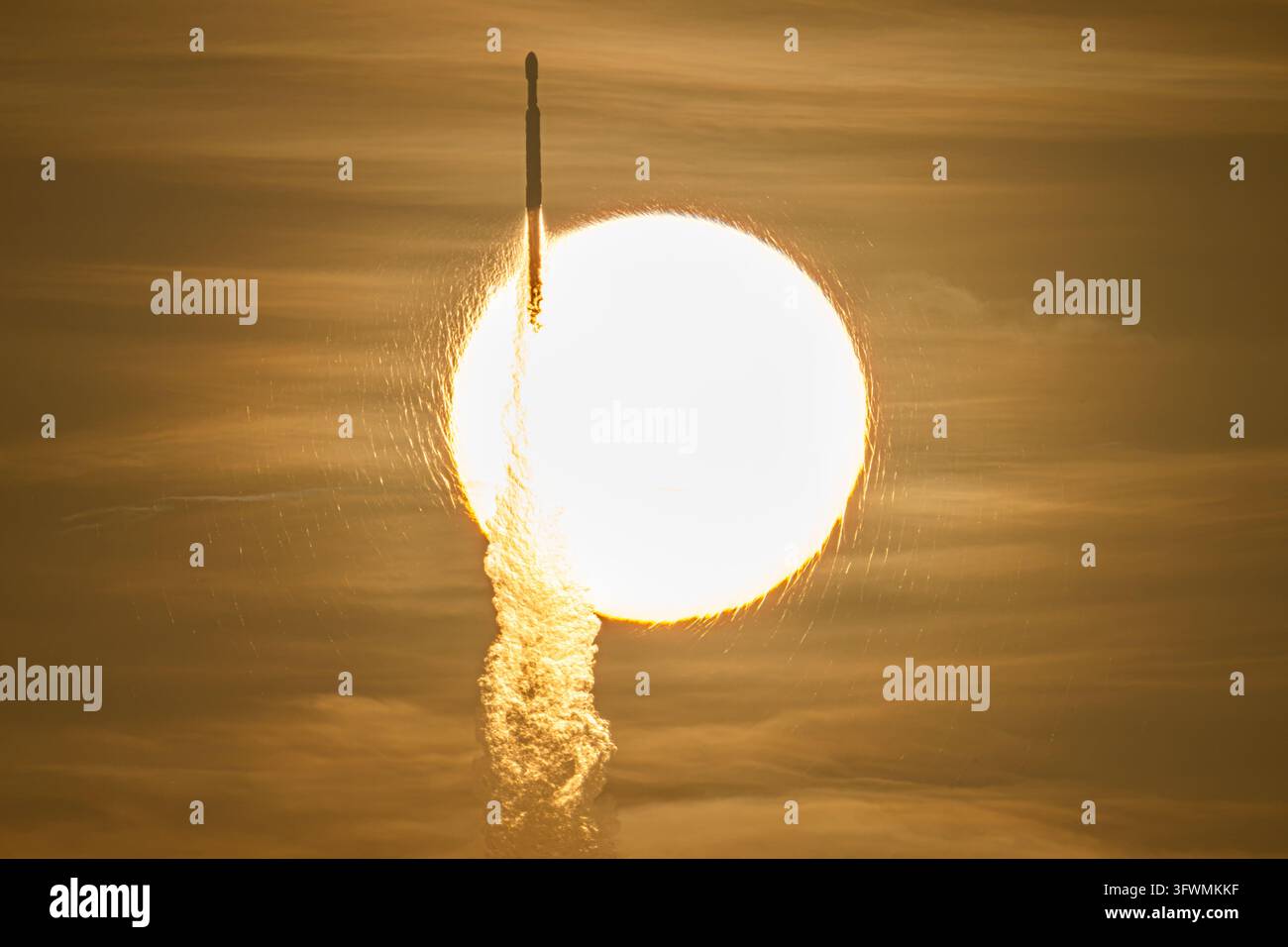 Lancio del telescopio spaziale Nancy Grace Roman, Centro spaziale Kennedy, Florida, 30 agosto 2026 Foto Stock