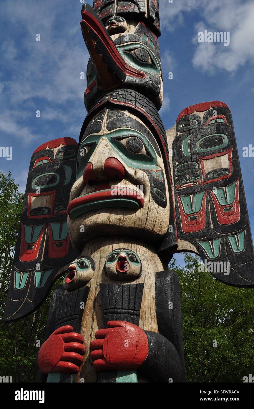 Totem, Alaska Foto Stock