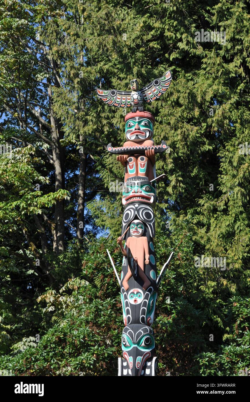 Totem, Alaska Foto Stock