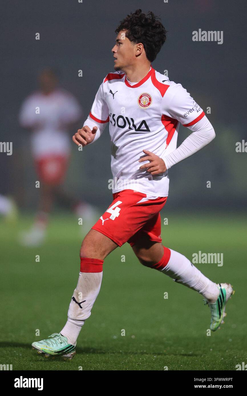 Phoenix Patterson di Stevenage durante la partita Sky Bet League One Stevenage contro Plymouth Argyle al Lamex Stadium, Stevenage, Regno Unito il 20 ottobre 2026 (Foto di Harvey Murphy/News Images) Foto Stock