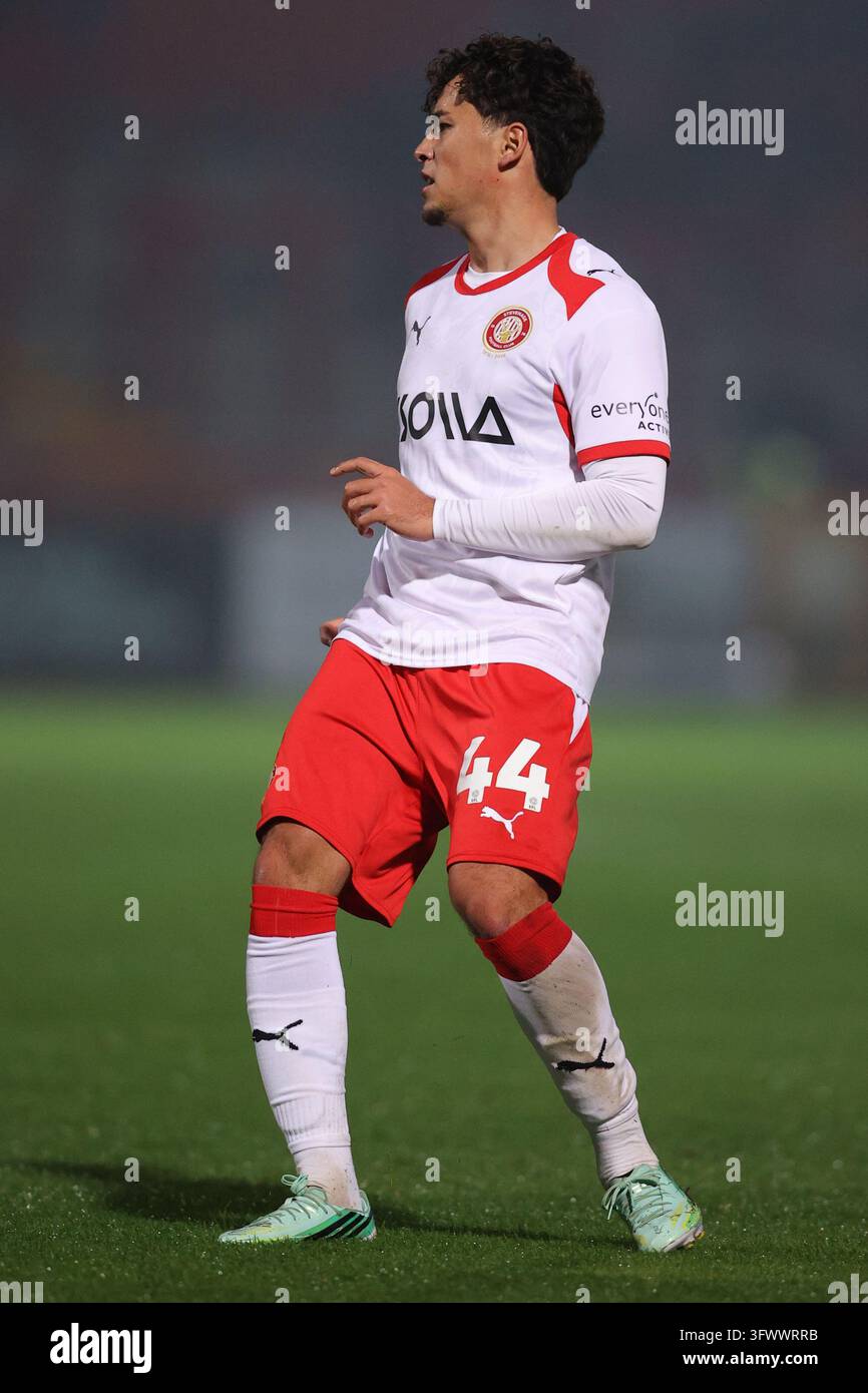 Phoenix Patterson di Stevenage durante la partita Sky Bet League One Stevenage contro Plymouth Argyle al Lamex Stadium, Stevenage, Regno Unito il 20 ottobre 2026 (Foto di Harvey Murphy/News Images) Foto Stock