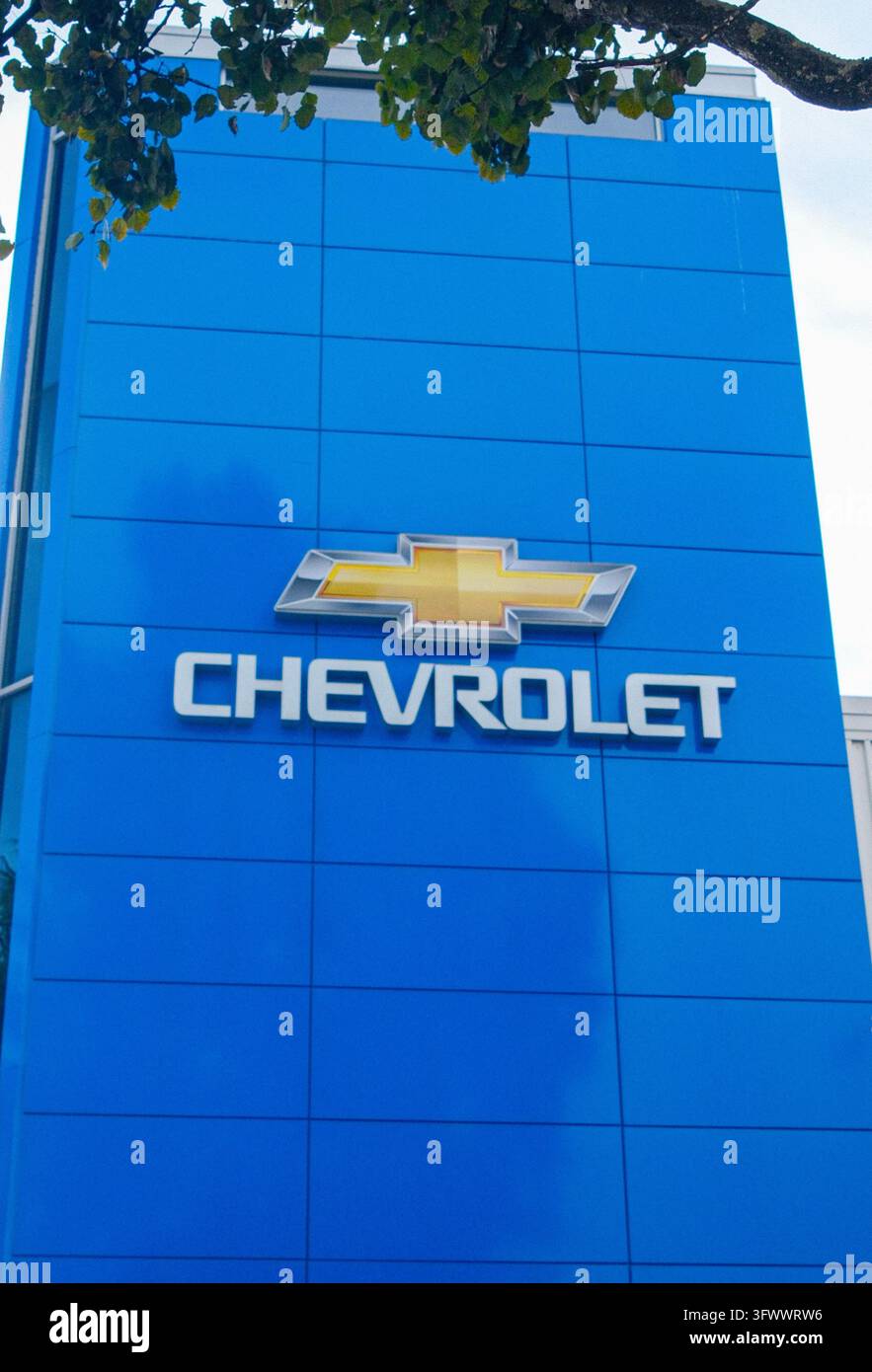 Una concessionaria Chevrolet a Vancouver, Columbia Britannica. Foto Stock