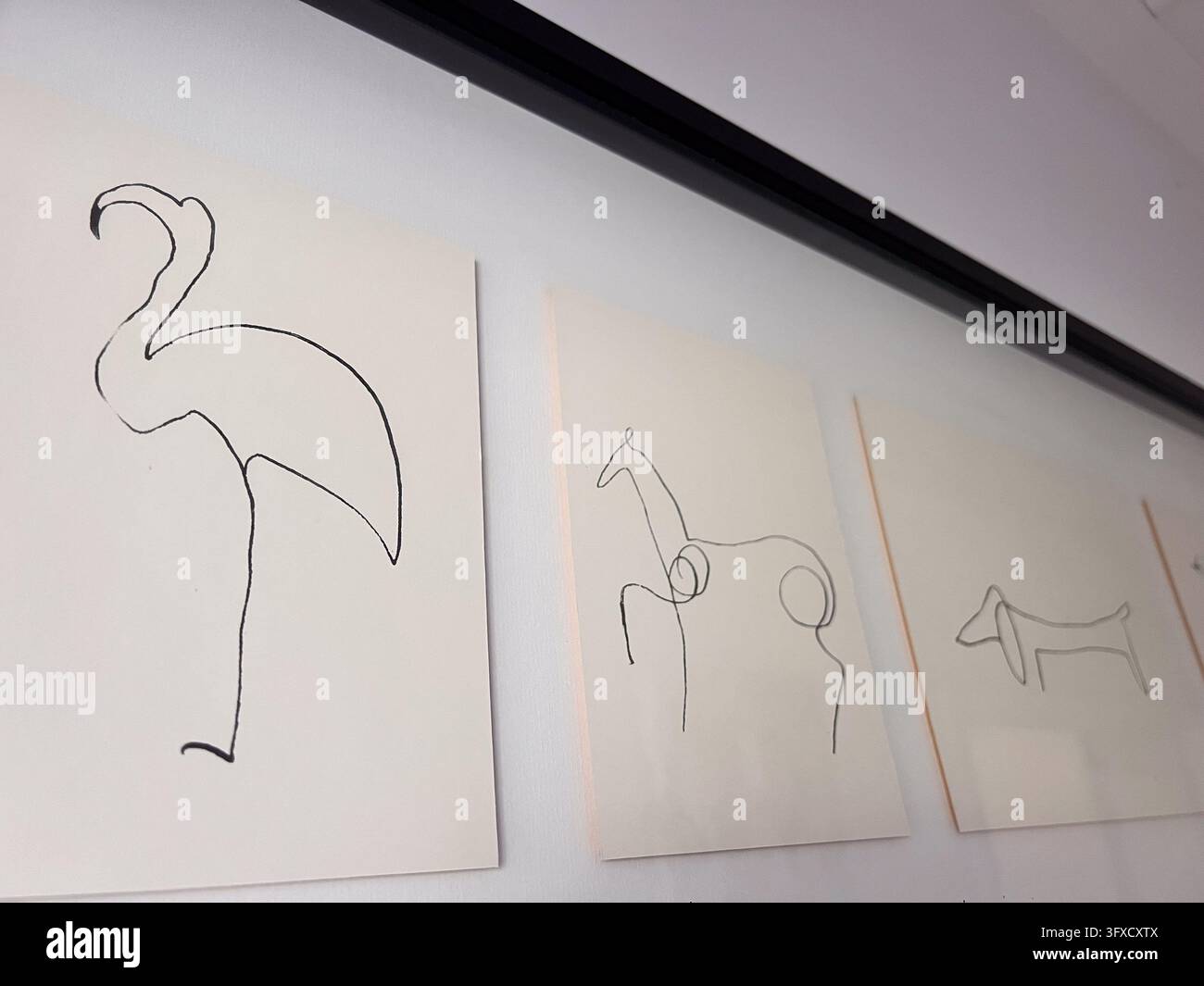 BRISBANE - 05 DIC 2023: Stampe animali di Pablo Picasso. Pablo Ruiz Picasso era un pittore spagnolo, era uno degli artisti più influenti del XX secolo Foto Stock