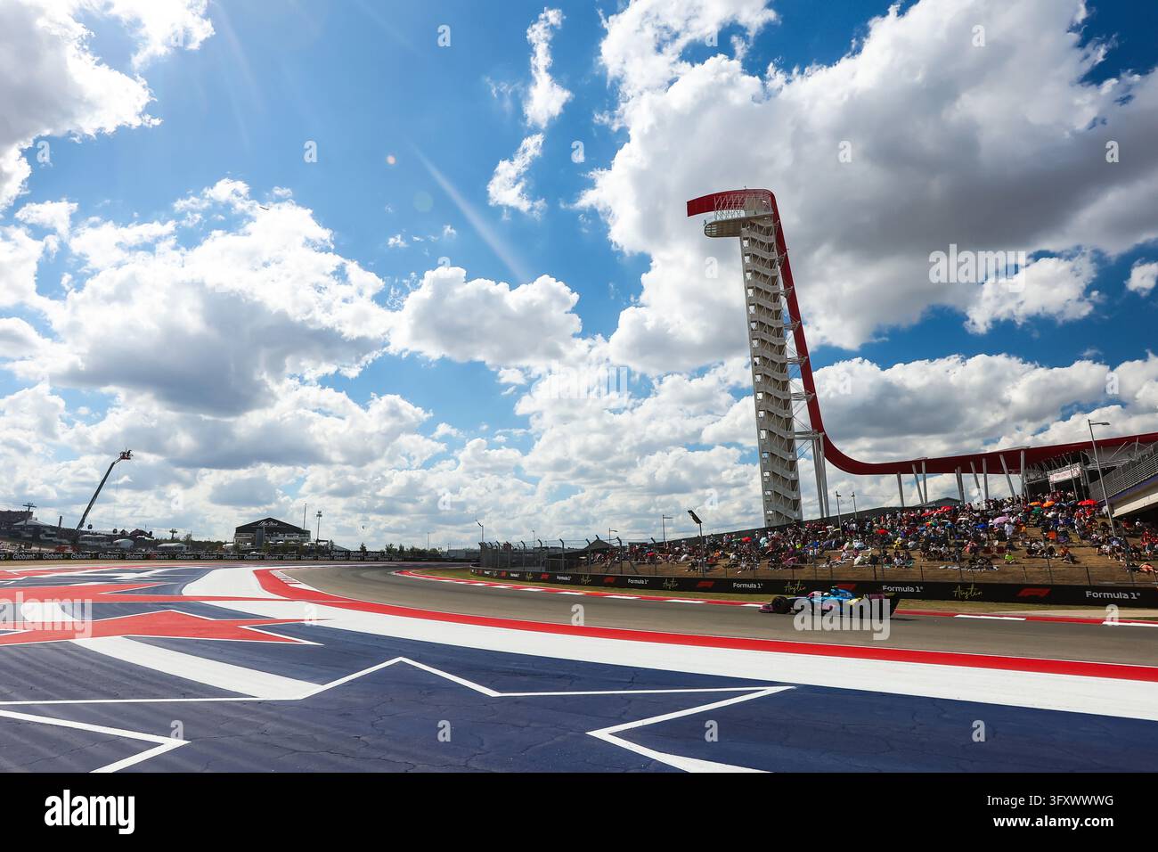 IPA90133799 - 43 COLAPINTO Franco (arg), Alpine F1 Team A526, azione durante il Gran Premio degli Stati Uniti di Formula 1 2026, 18° turno del Campionato del mondo di Formula Uno 2026 dal 23 al 25 ottobre 2026 sul Circuit of the America, ad Austin, Texas, Stati Uniti d'America Foto Stock