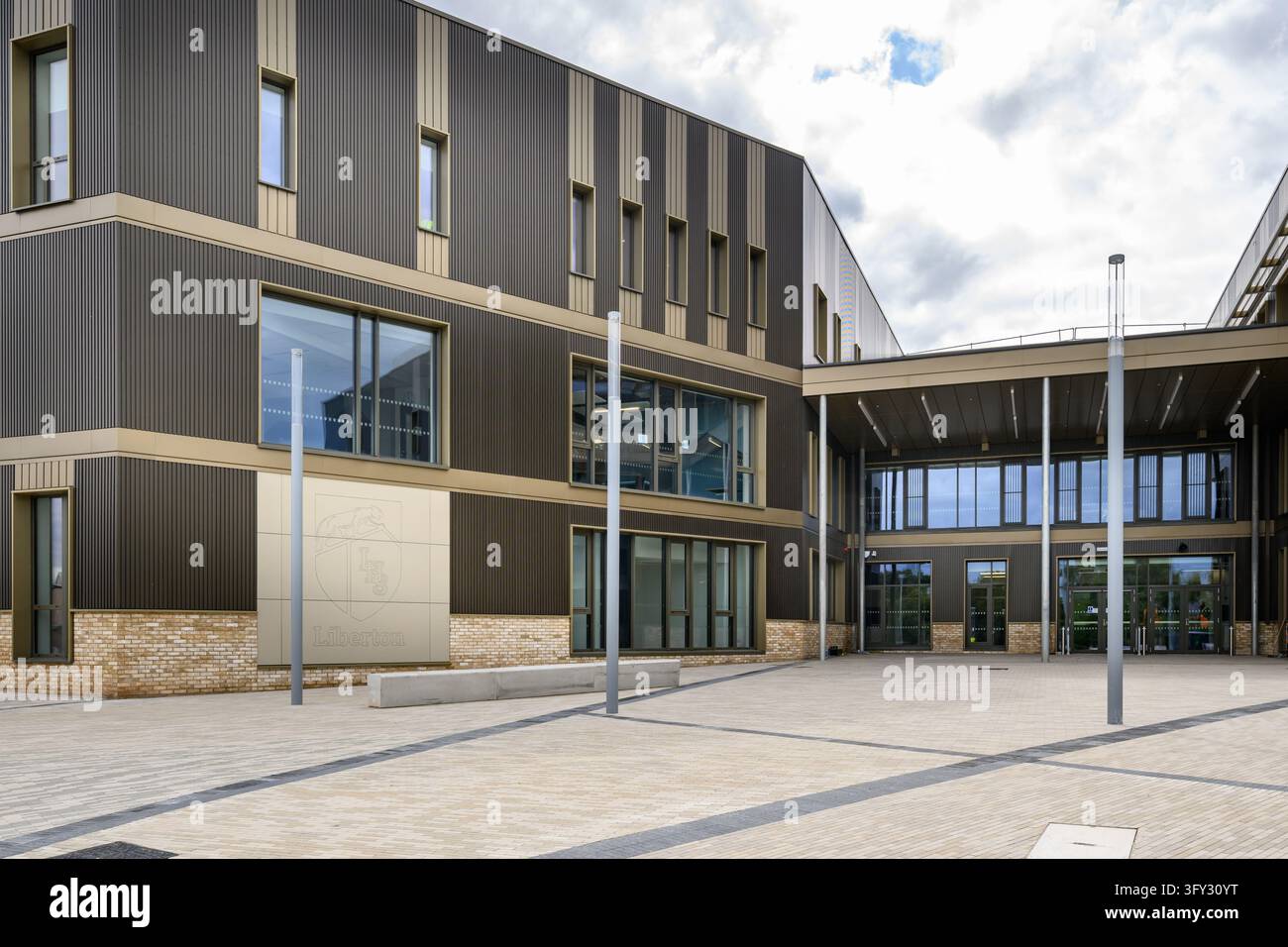 L'edificio della Liberton High School, Edimburgo, Scozia, Regno Unito Foto Stock