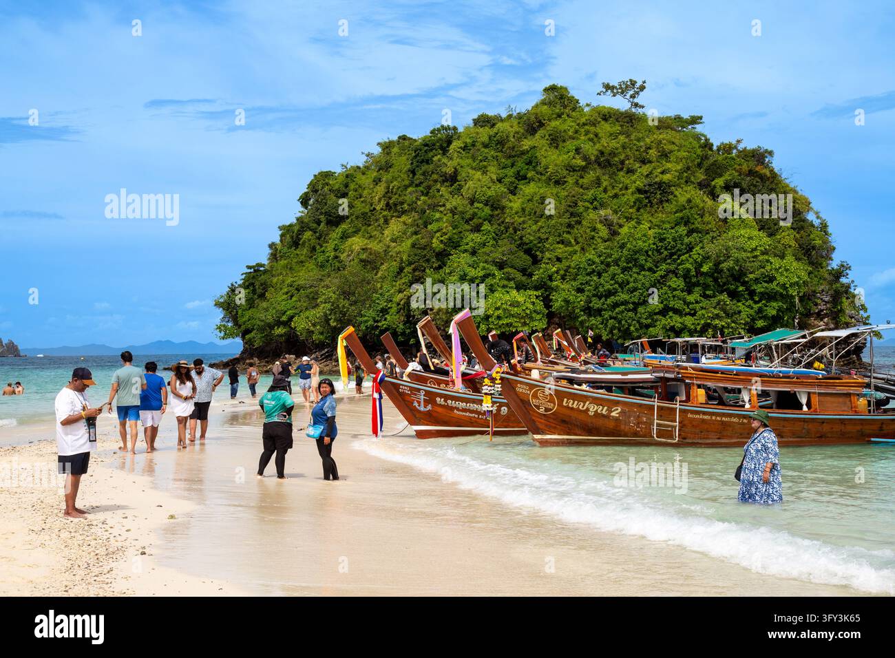 Thale Waek e isole al largo di Ao Nang, Krabi, Thailandia Foto Stock