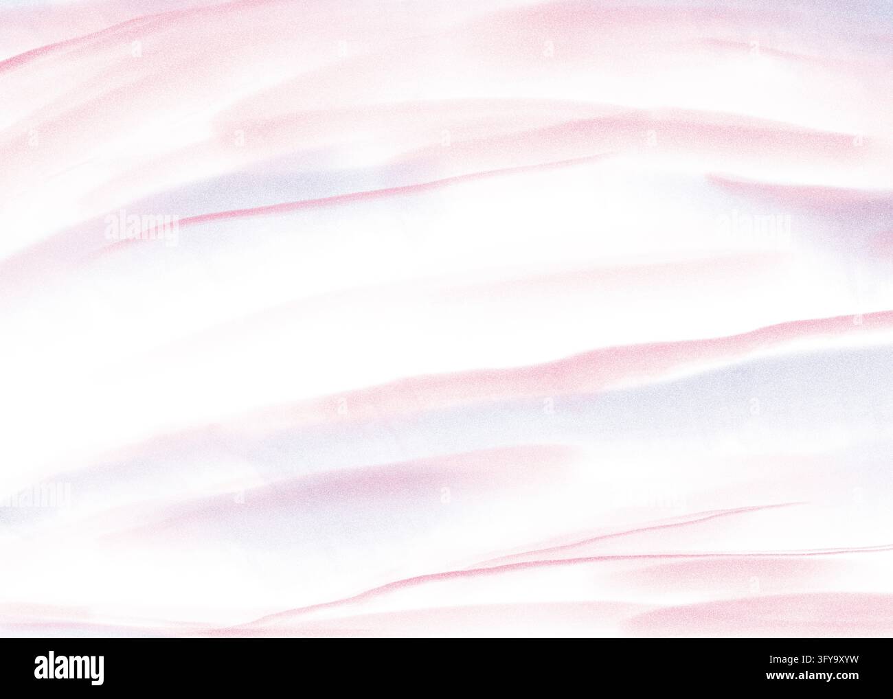 Sfondo astratto disegnato a mano con tratti di pennello rosa tenue e lavanda con grana fine e un centro aperto luminoso per il testo, ideale per banner, ecc. Foto Stock