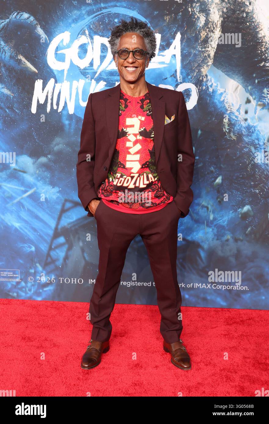 28 ottobre 2025 - Los Angeles, California - Andre Royo. Al red carpet di Los Angeles per "Godzilla Minus Zero" tenuto al TCL Chinese Theatre, a Hollywood, CA. Credito foto: AdMedia Foto Stock