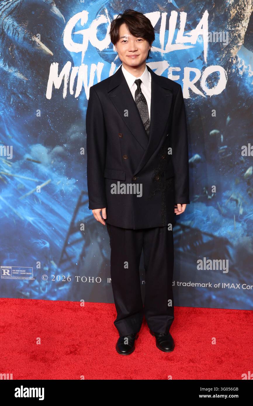 28 ottobre 2025 - Los Angeles, California - Ryûnosuke Kamiki. Al red carpet di Los Angeles per "Godzilla Minus Zero" tenuto al TCL Chinese Theatre a Hollywood, CA. Credito foto: AdMedia Foto Stock