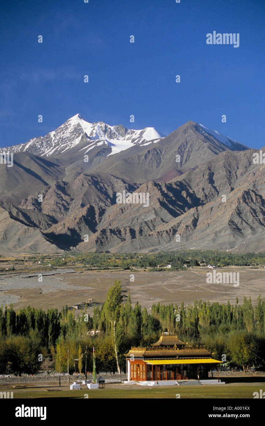 India Jammu Kashmir Ladakh Leh Dalai Lama s tempio scenario Foto Stock