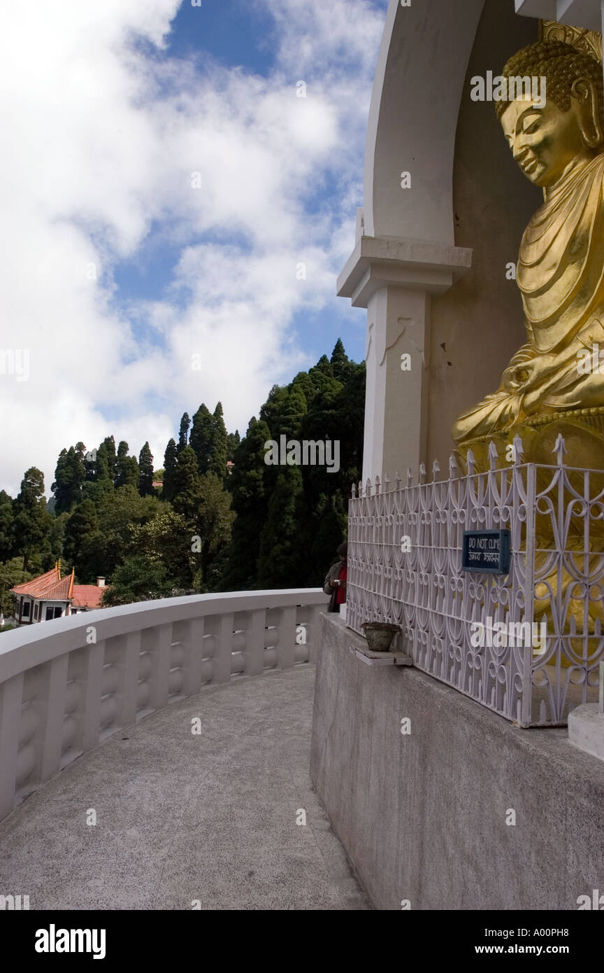 Buddista Giapponese Pagoda della Pace Darjeeling West Bengal India Foto Stock