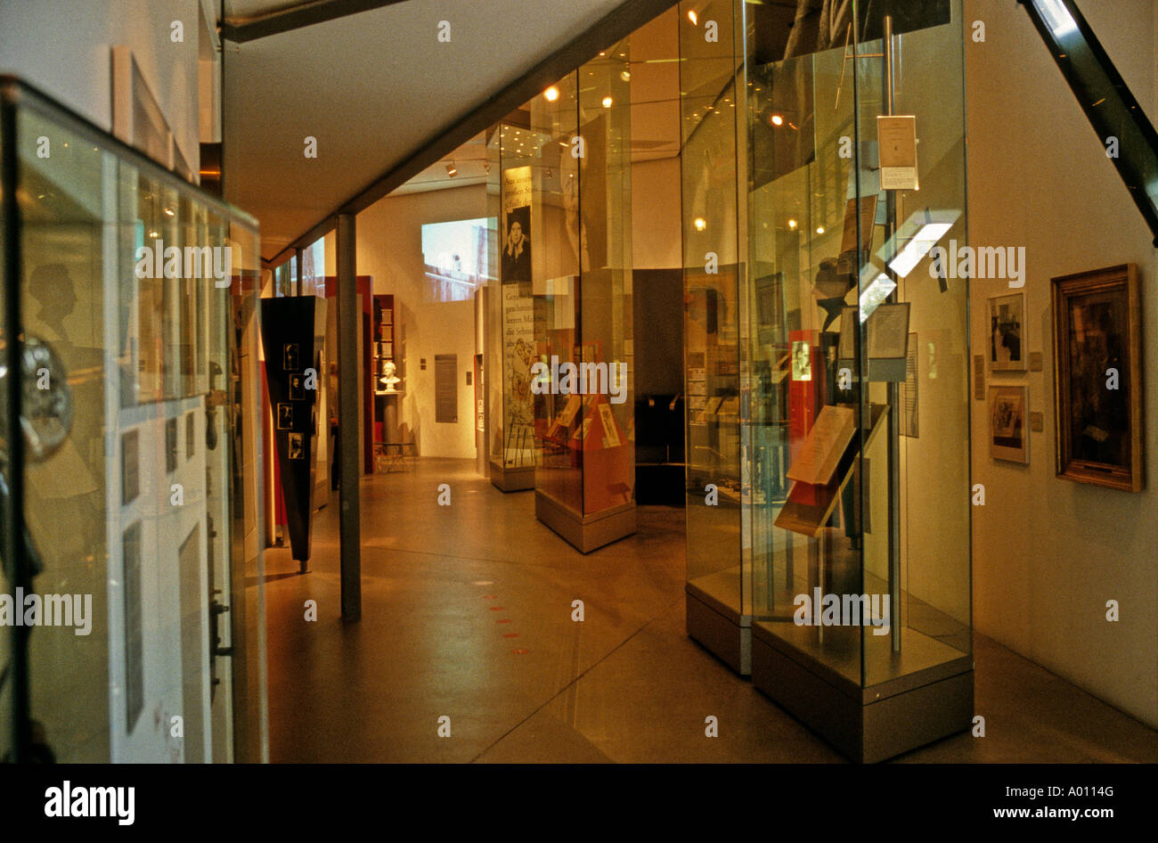 INTERIOR Holocaust Museum di Berlino Germania Foto Stock