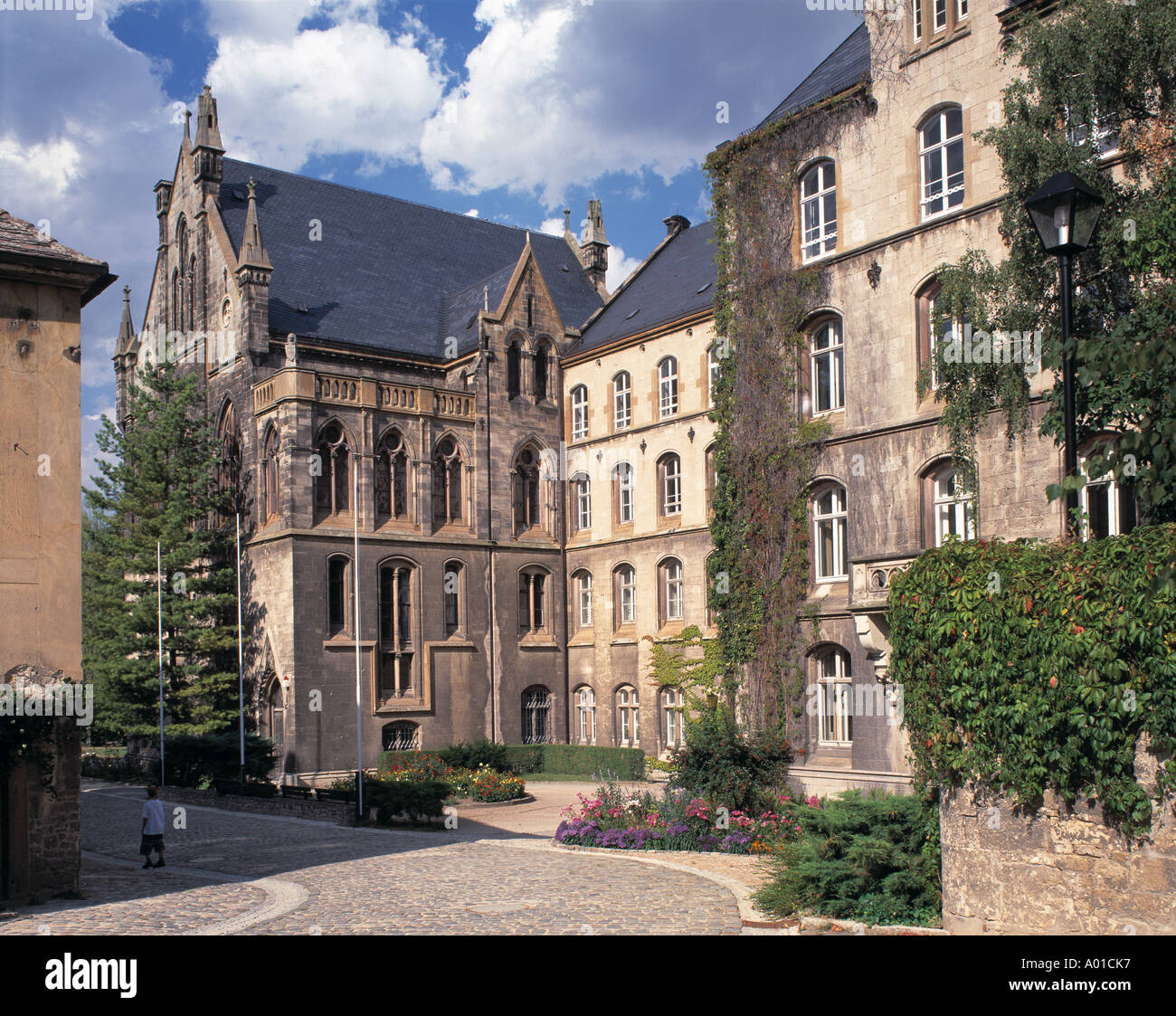Landesschule Pforta, Zisterzienserkloster, ehemalige Fuerstenschule, Bad Koesen, Sassonia-Anhalt Foto Stock