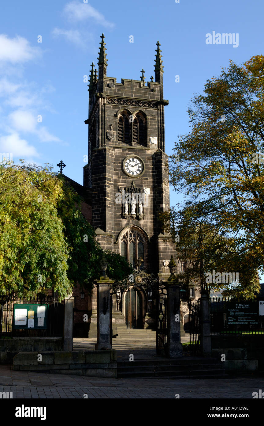 St Michaels Chiesa Macclesfield Cheshire England Regno Unito Foto Stock