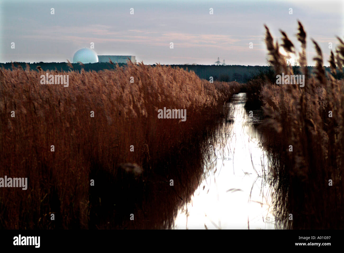 Sizewell centrale nucleare Suffolk REGNO UNITO Foto Stock