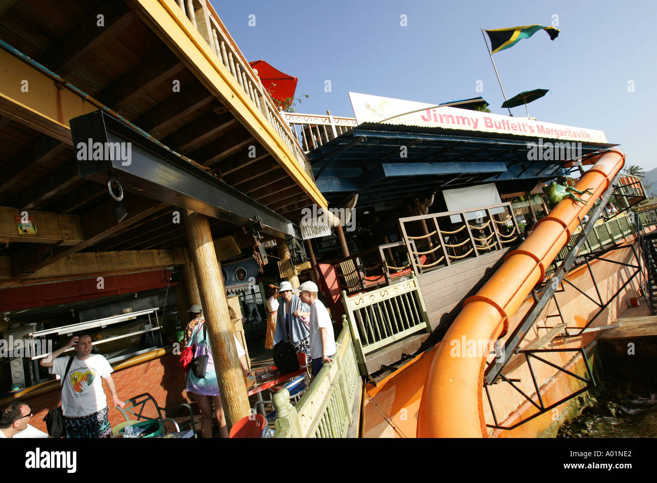 Jimmy Buffet Margaritaville bar ristorante Montego Bay in Giamaica Foto Stock
