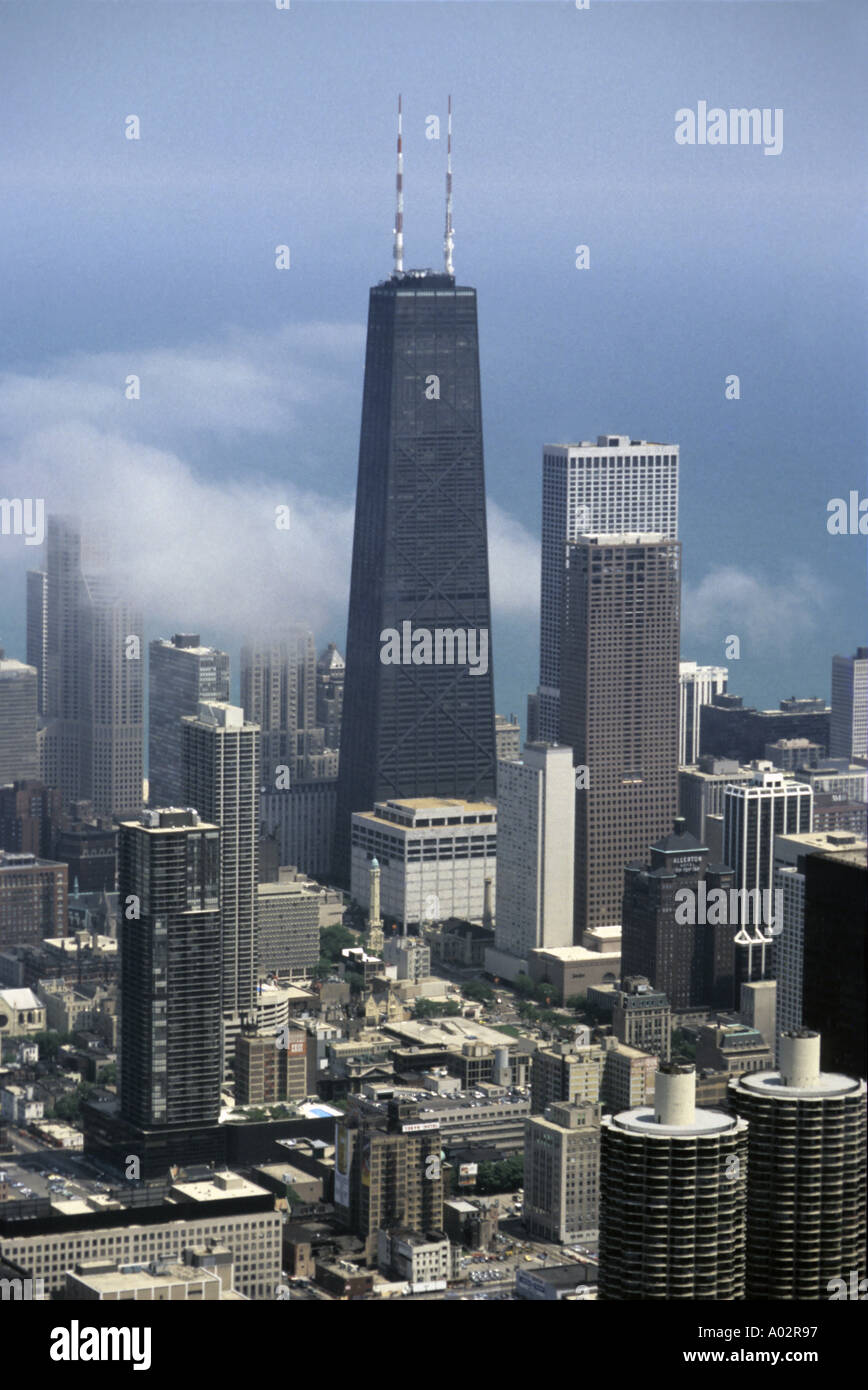 Chicago Illinois, Stati Uniti d'America - Vista aerea dal 2004 Foto Stock
