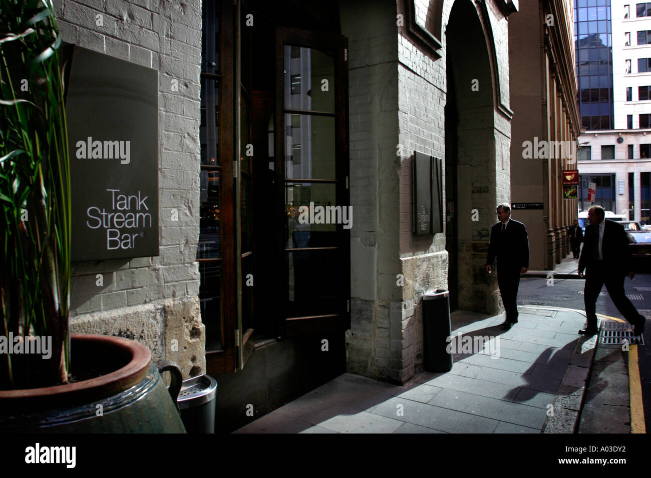 La storica del flusso del serbatoio Bar vicino George st in Sydney Australia Foto Stock