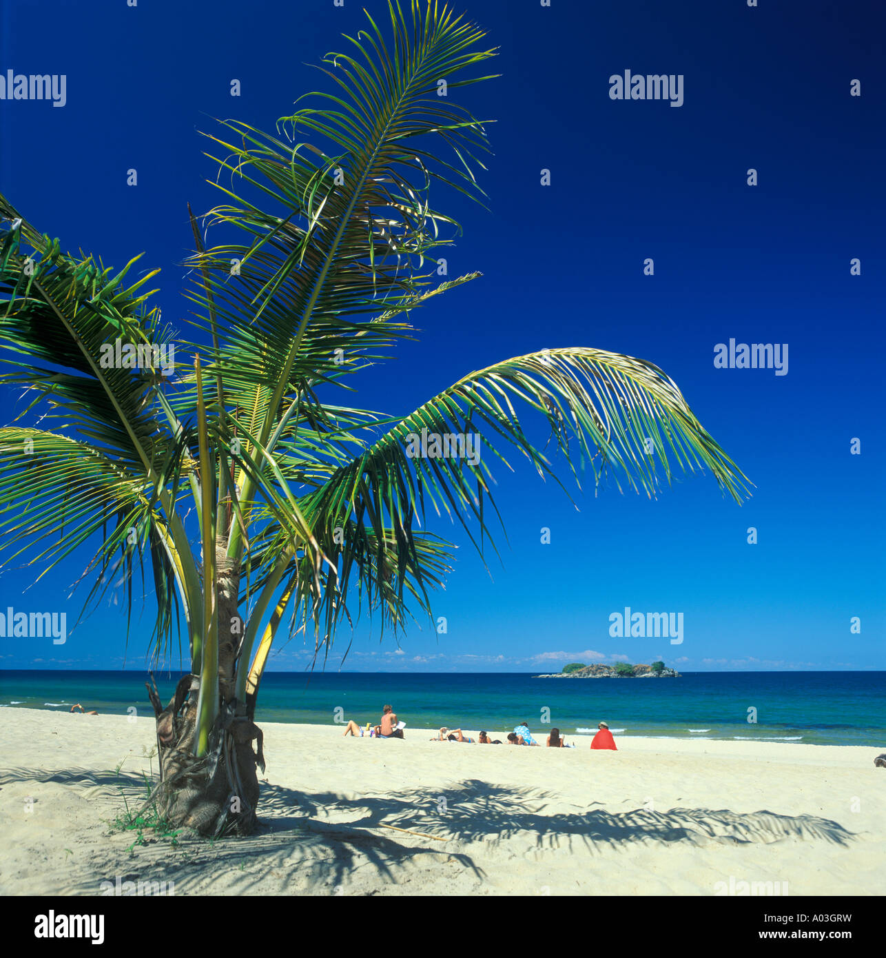 Kande Spiaggia al lago Malawi in Africa Foto Stock