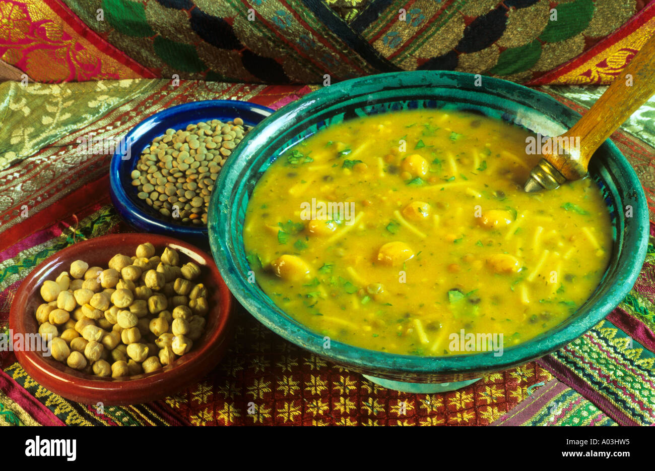 Zuppa Harira Marocco Foto Stock