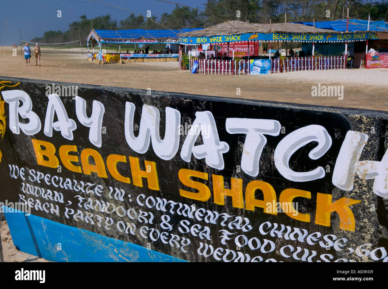 Mobor Beach, Goa, Panaji, India Foto Stock