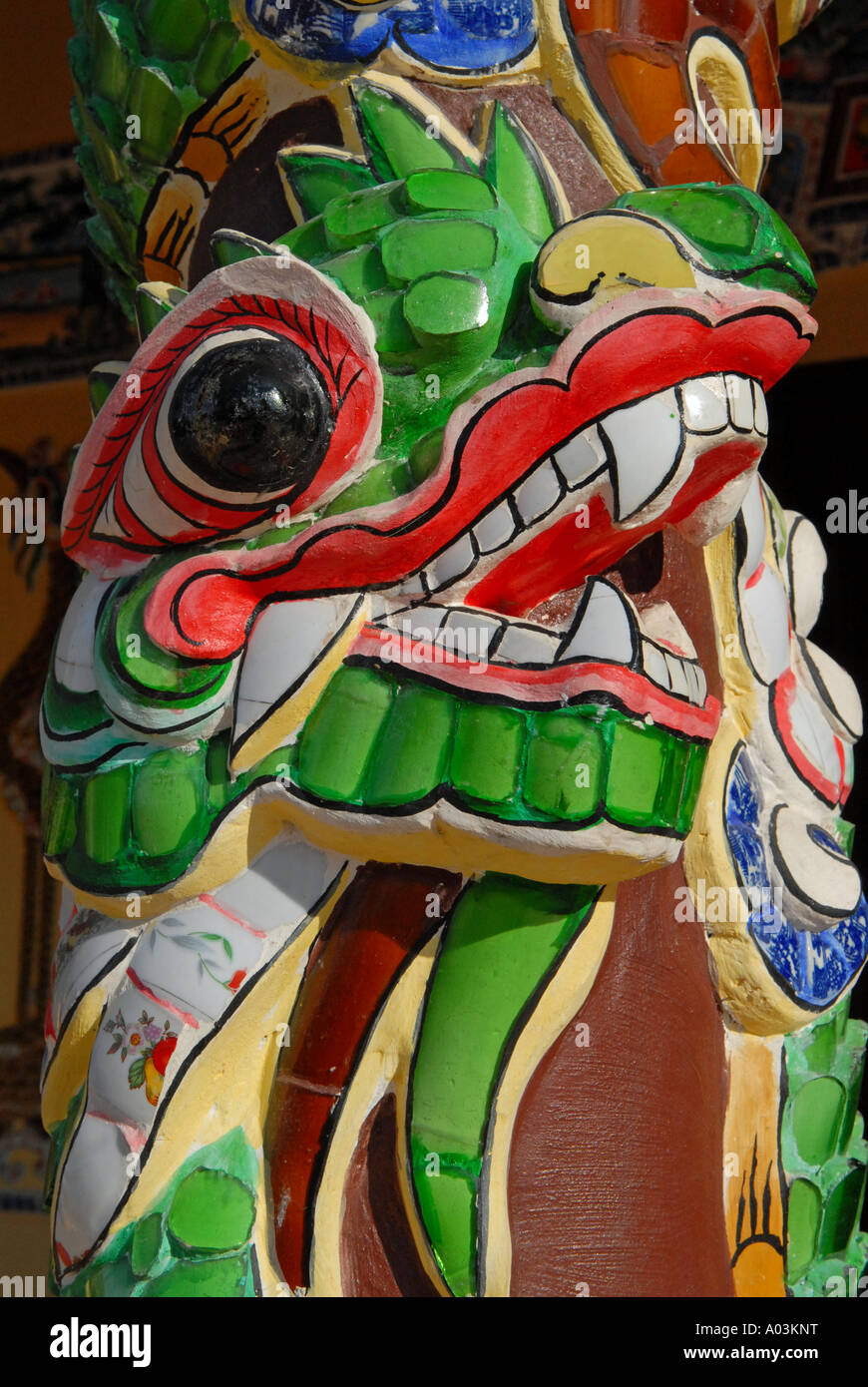 Dragon scultura Vietnam Foto Stock
