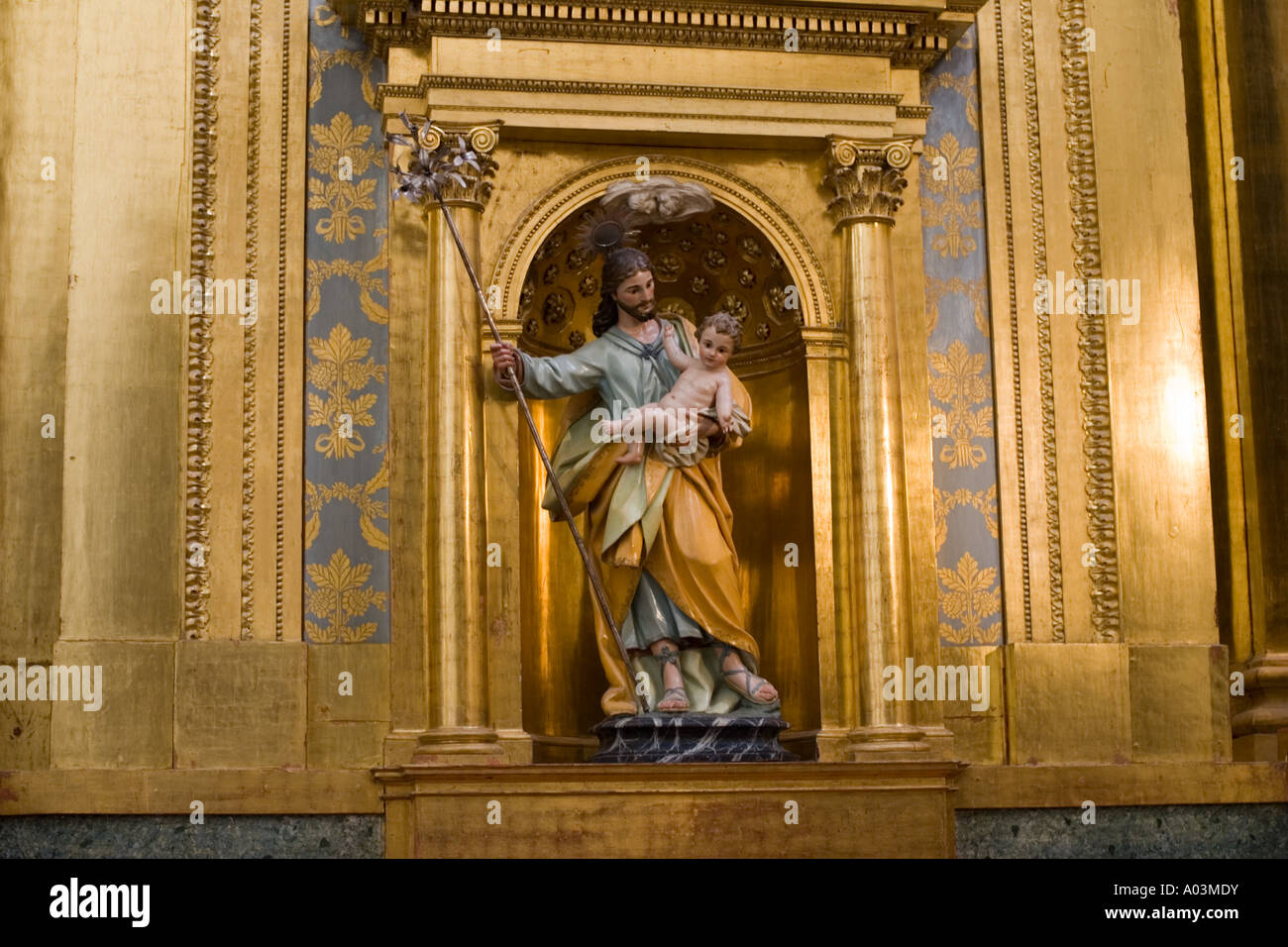 Infant Cristo Cappella della presentazione Cattedrale di Burgos Spagna settentrionale Foto Stock