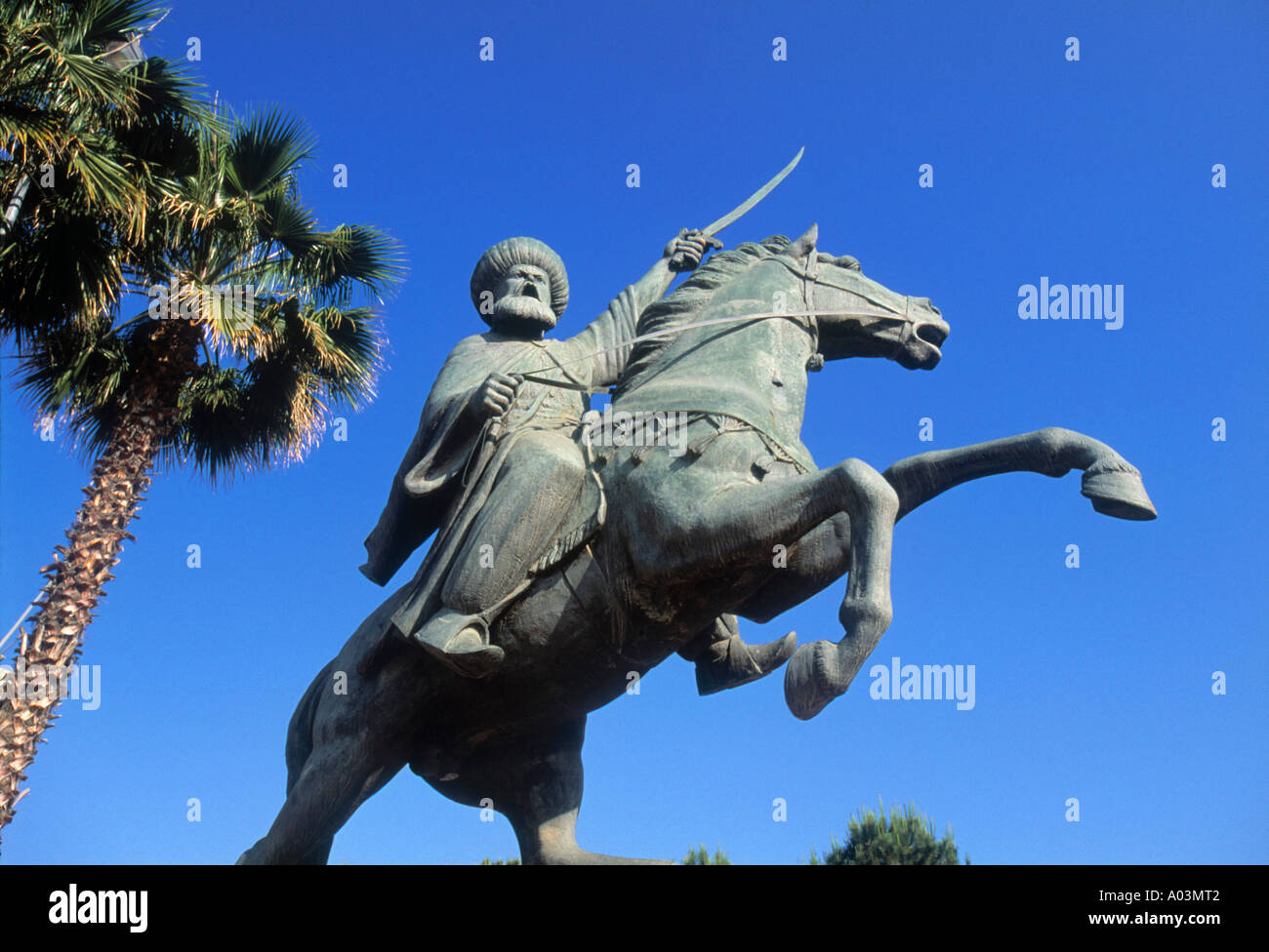 Statua del crociato, Beirut, Libano Foto Stock