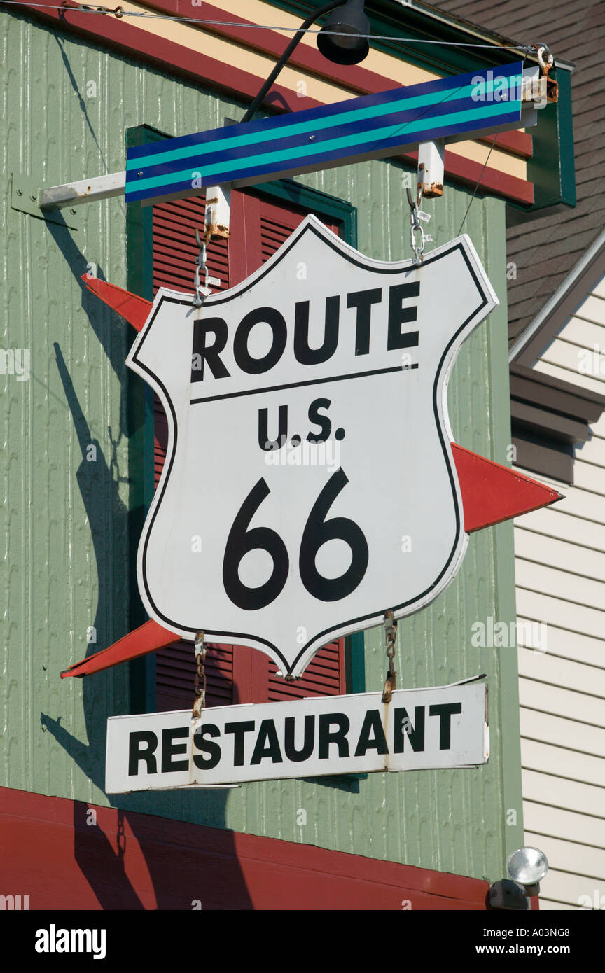 Route 66 Ristorante Winslow Arizona Foto Stock