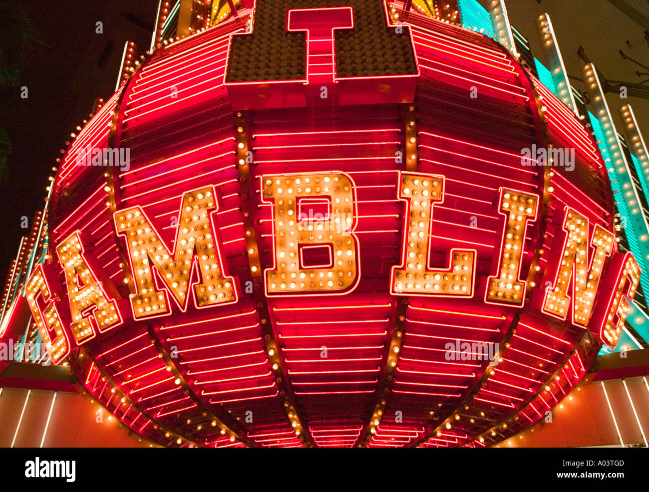 Il Binion's Casino a ferro di cavallo, Las Vegas, Nevada, STATI UNITI D'AMERICA Foto Stock