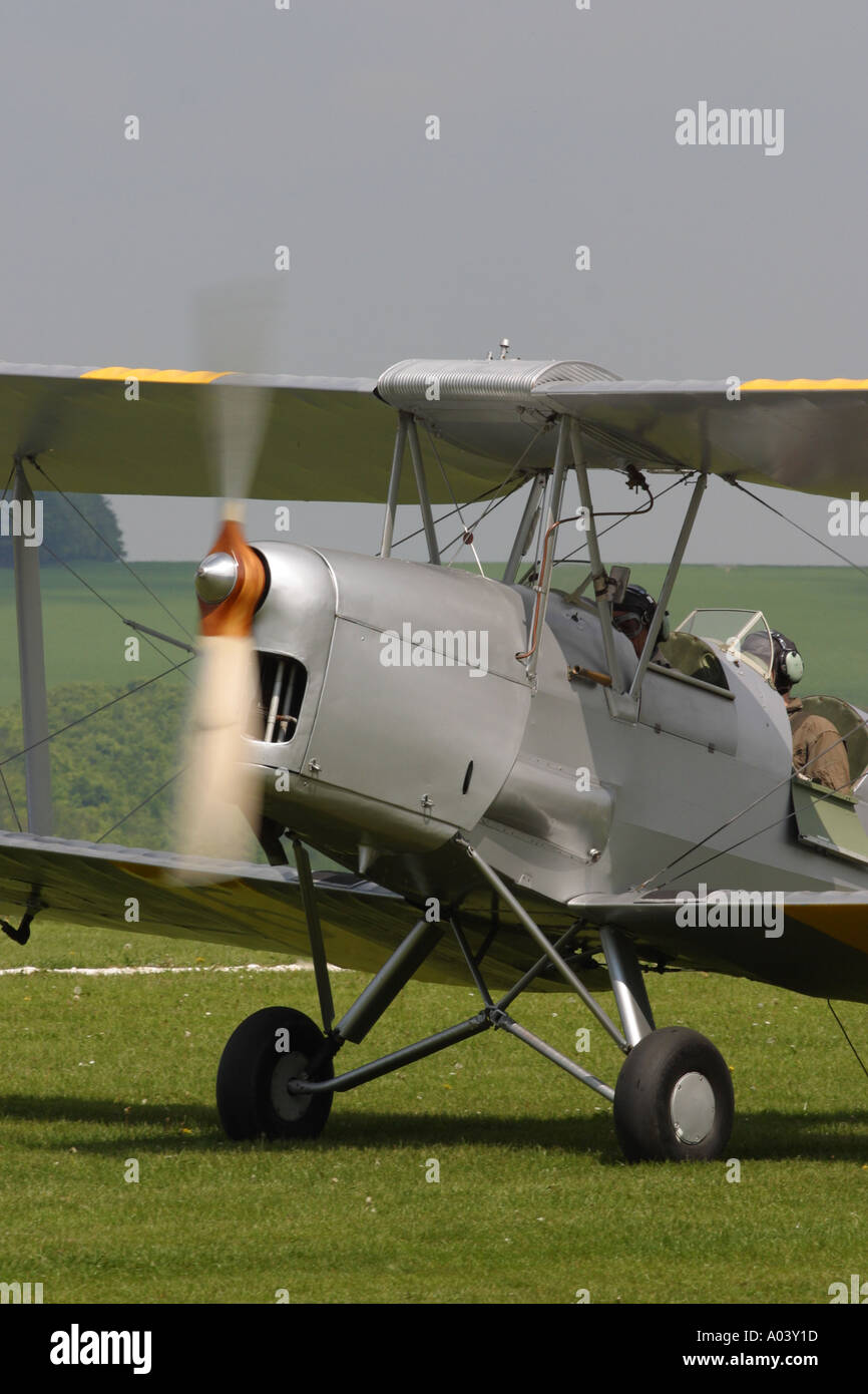 Modello Di Aliante Per Aereo Retrò In Ferro E Metallo, Ciondolo Biplano