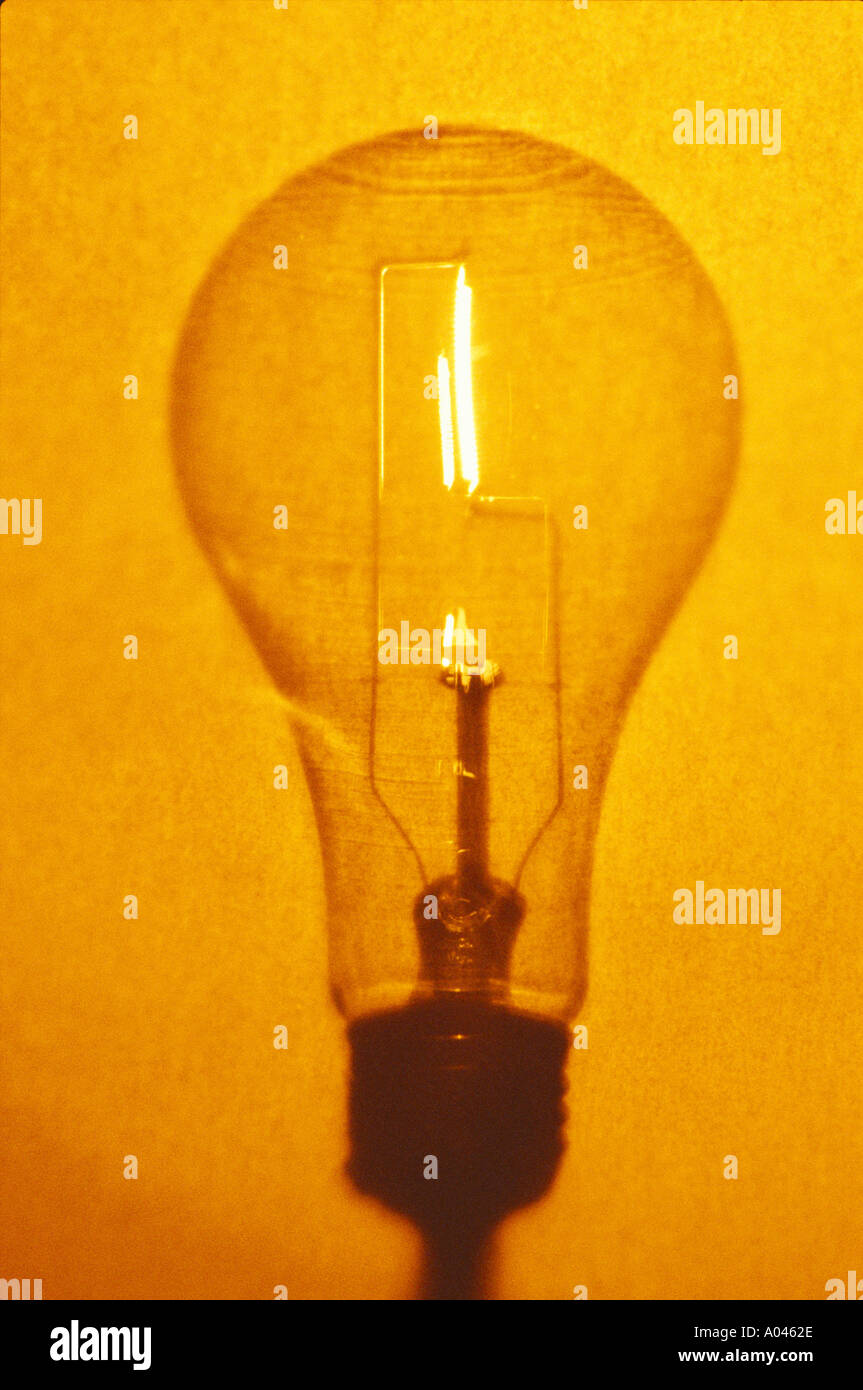 Primo piano della lampadina luce Foto Stock