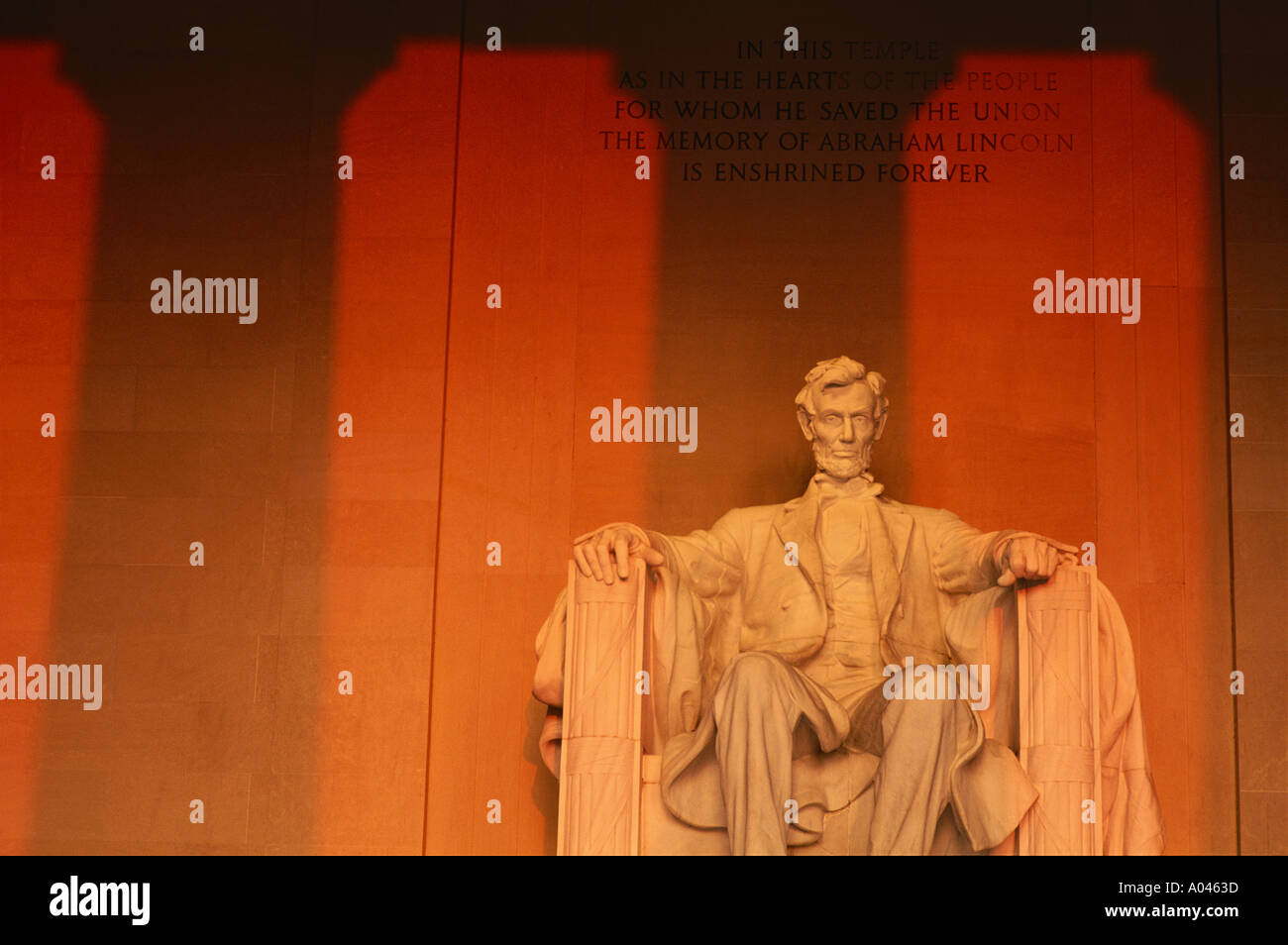 Stati Uniti Washington DC il Lincoln Memorial Foto Stock