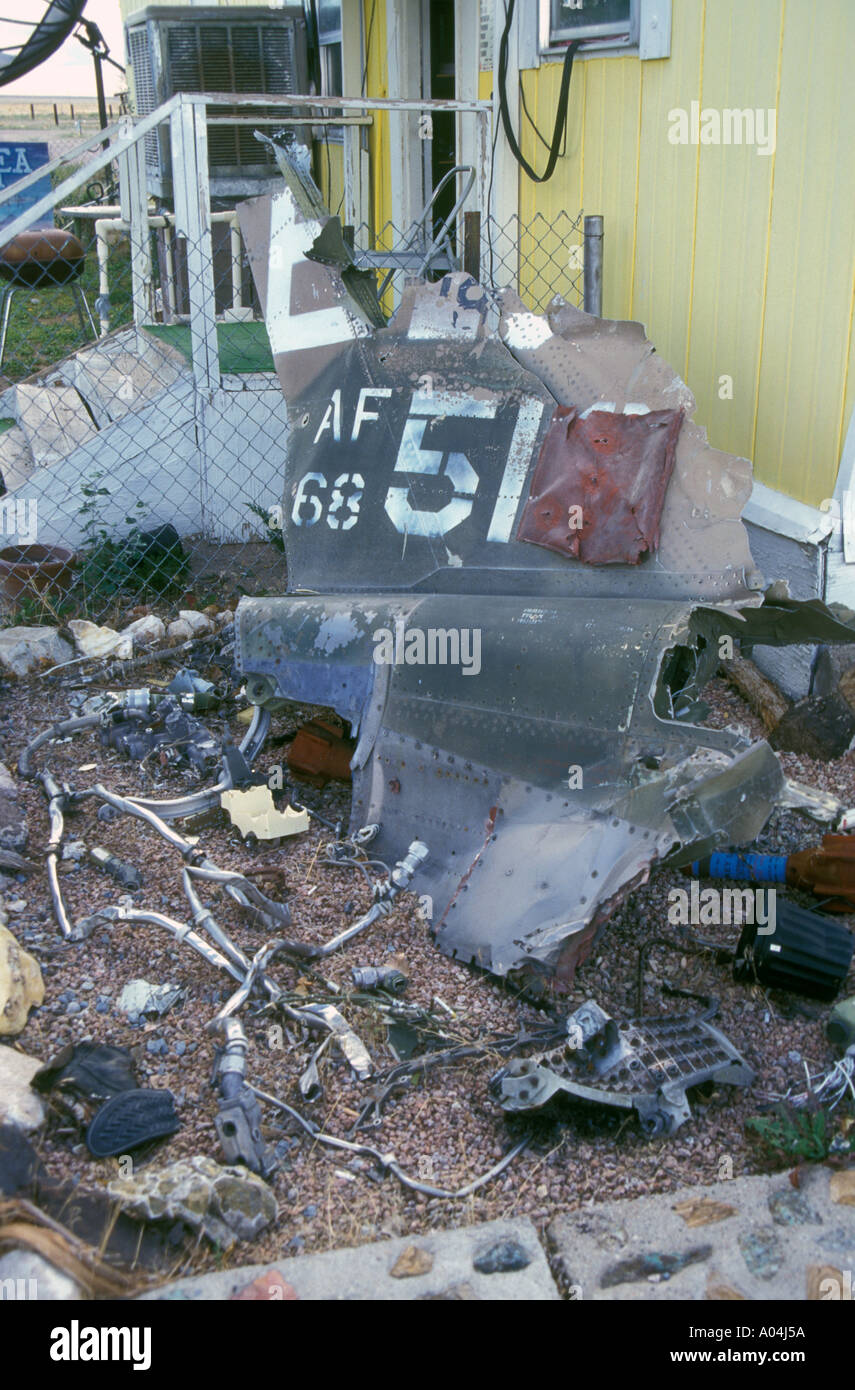 Relitti di velivoli Area 51 Centro di Ricerca Rachel Nevada Foto Stock