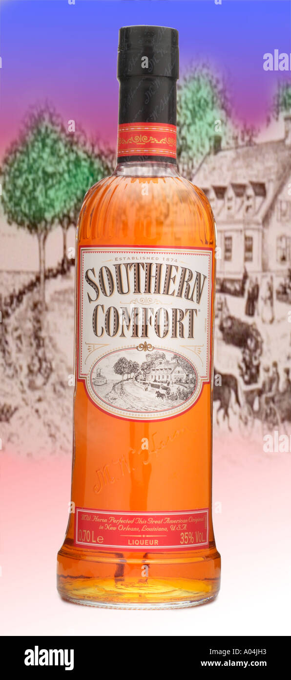 Southern Comfort H W Heron liquer New Orleans in Louisiana USA Foto Stock