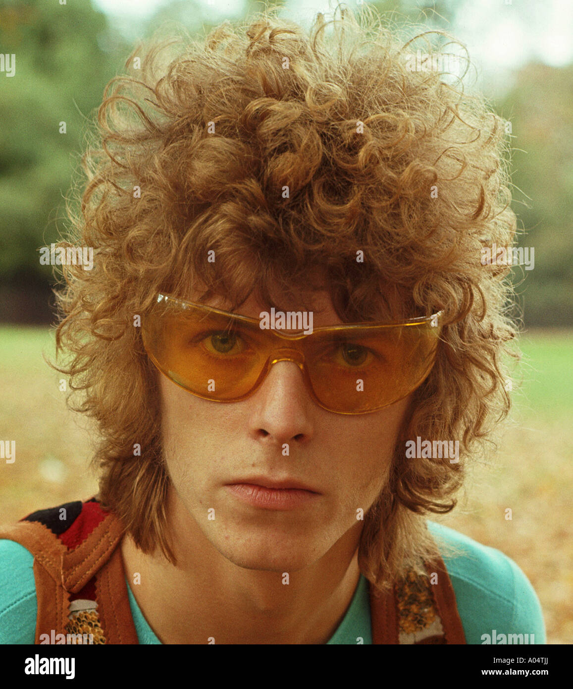 DAVID BOWIE UK musicista in Hyde Park Londra nel 1969 Foto Stock