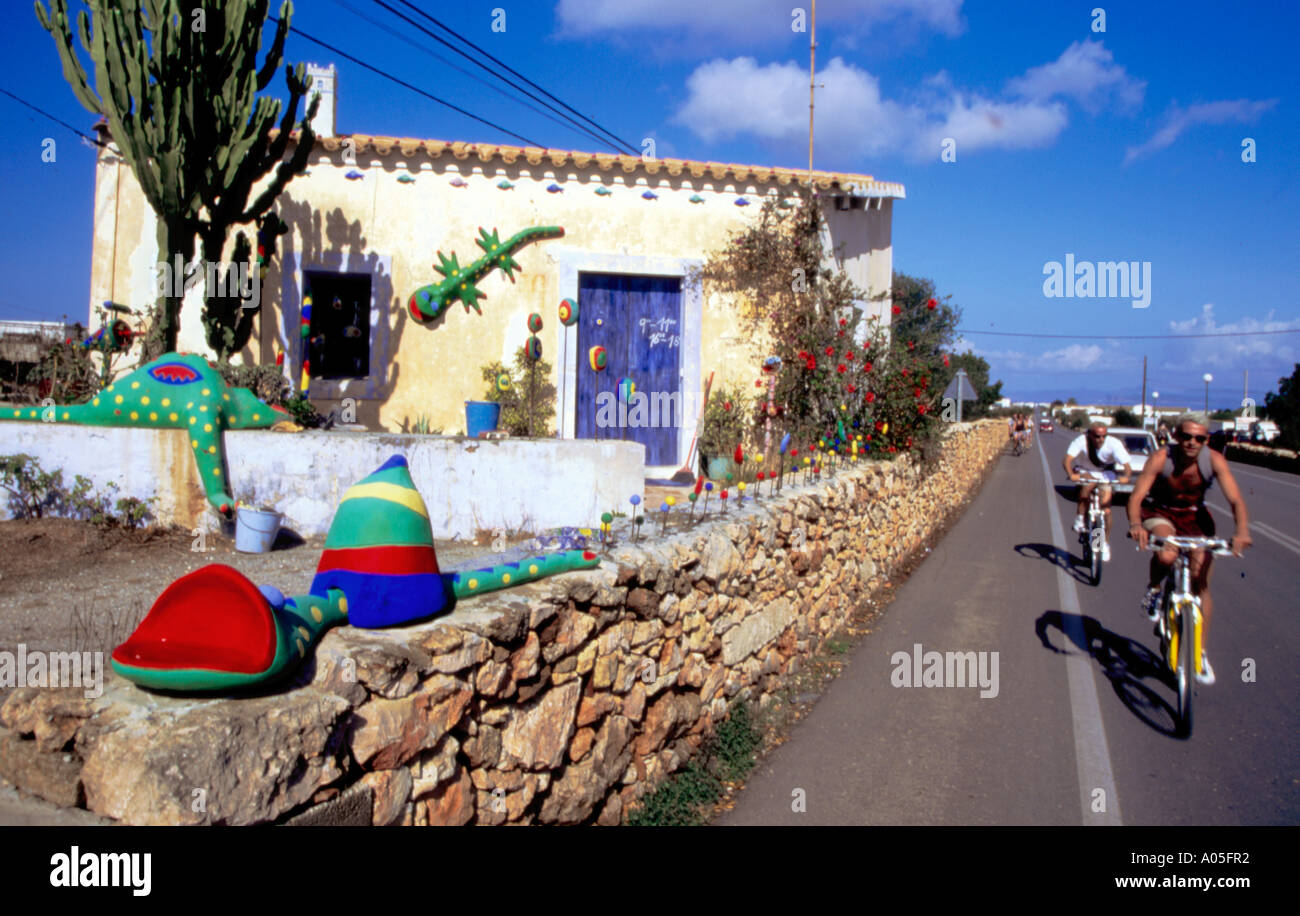 Spagna Formentera Isola San Fernando private estate Foto Stock