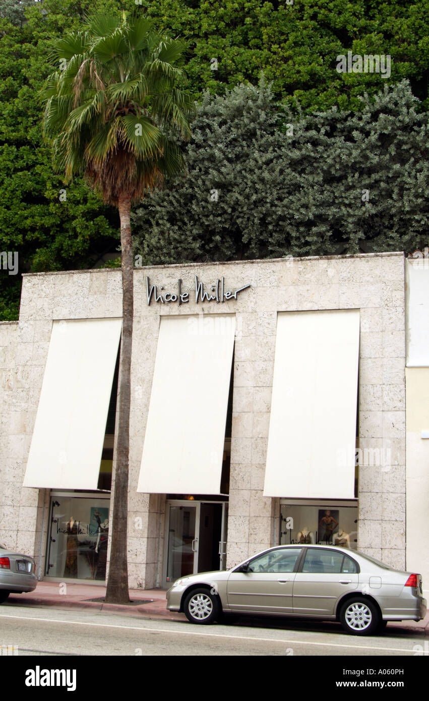 Nicole Miller store South Beach Miami USA Foto Stock