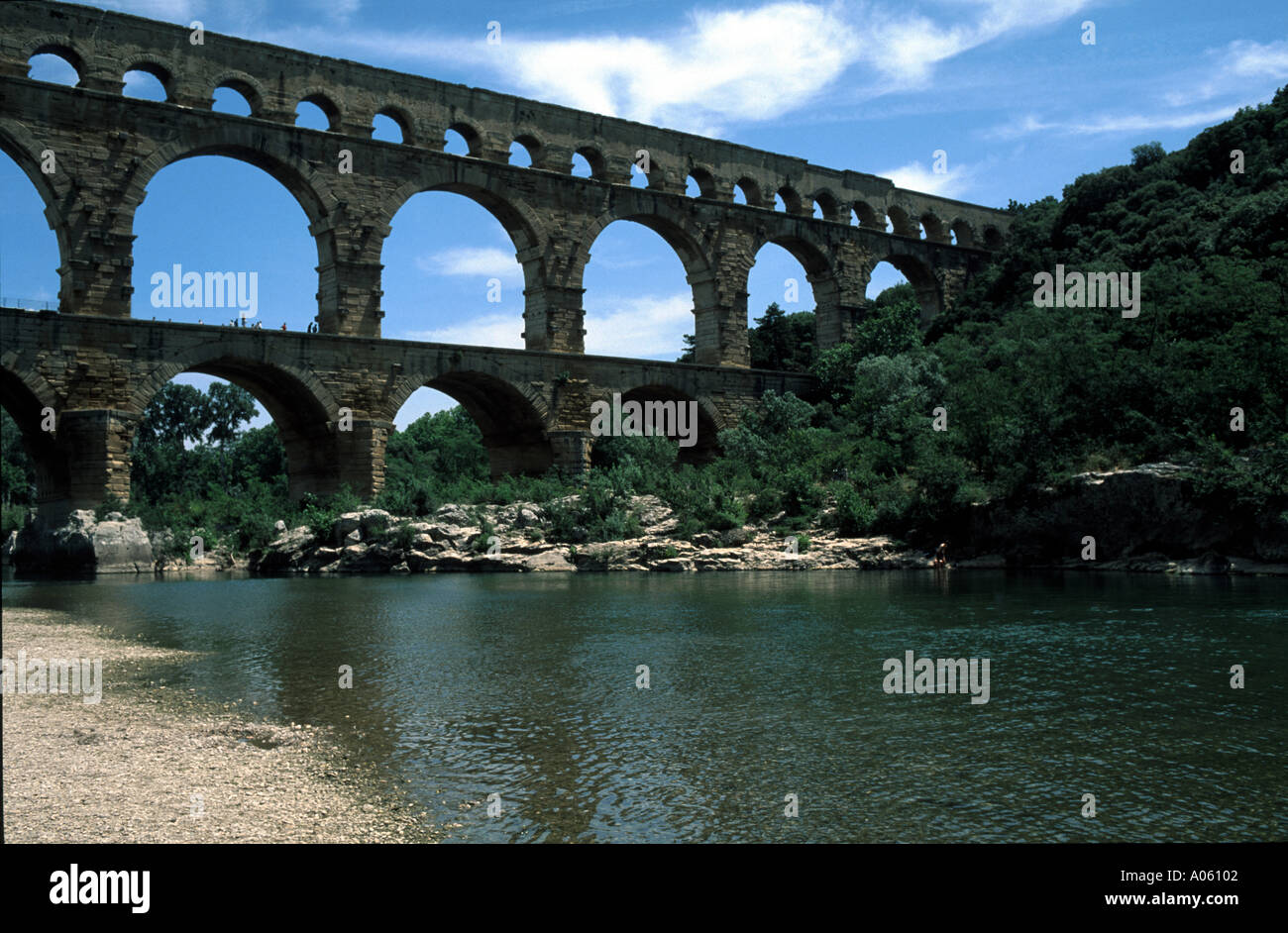 Pont du Gard Provence Francia Foto Stock