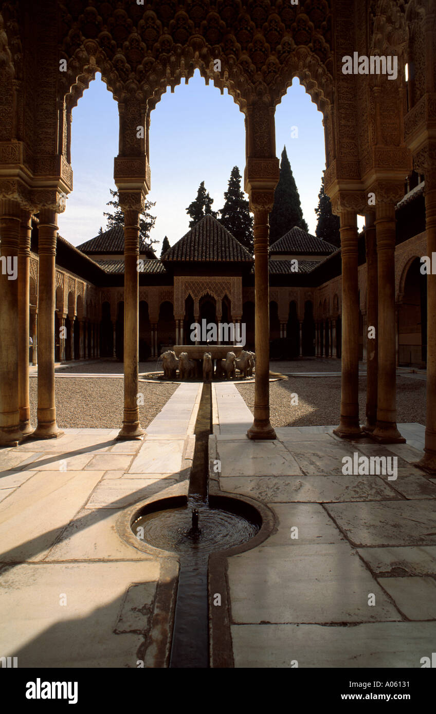 Palazzo dell'Alhambra di Granada Granada Andalusia Spagna Foto Stock