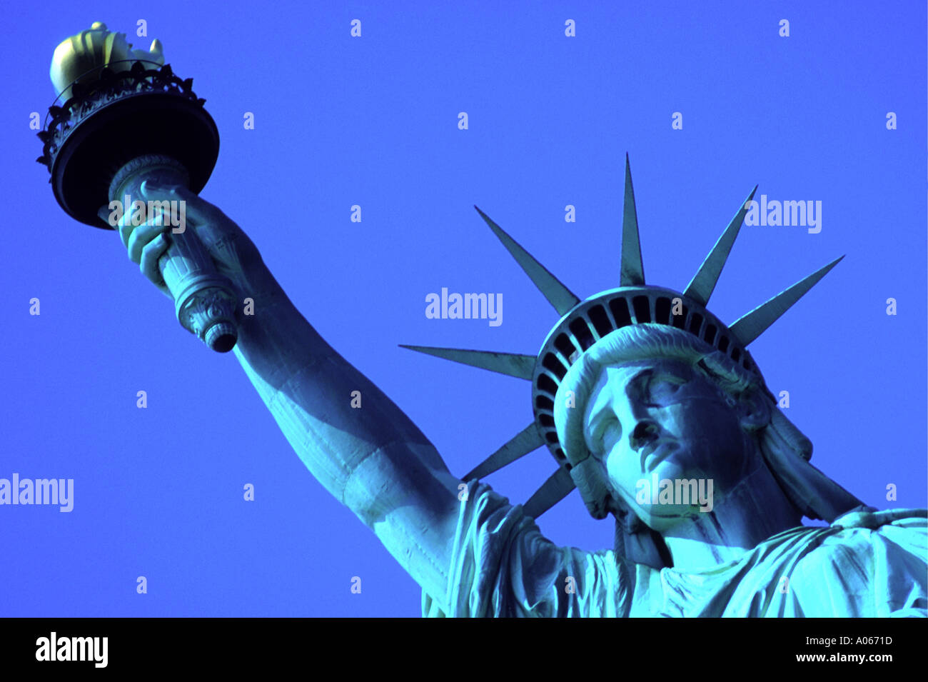 Statua della Libertà New York U S A Foto Stock