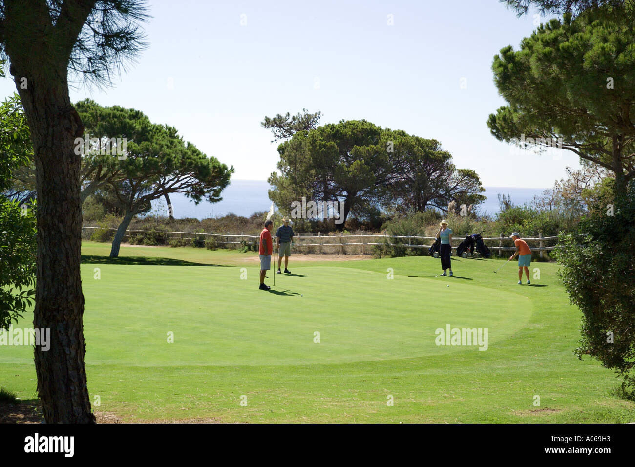 Algarve, Pine Cliffs Golf Course, Albufeira, Portogallo Foto Stock