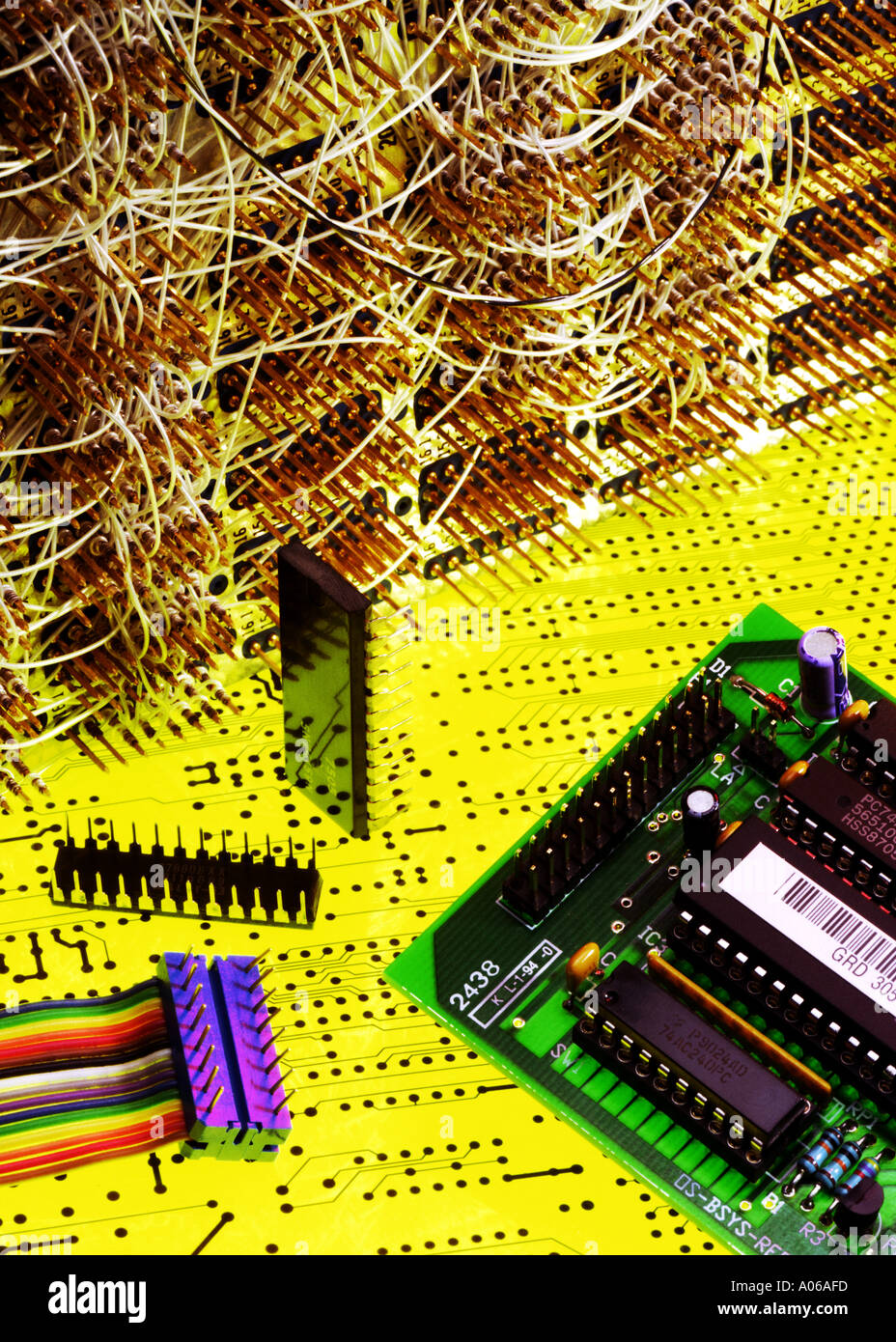 Elettronica di schede a circuito stampato Foto Stock