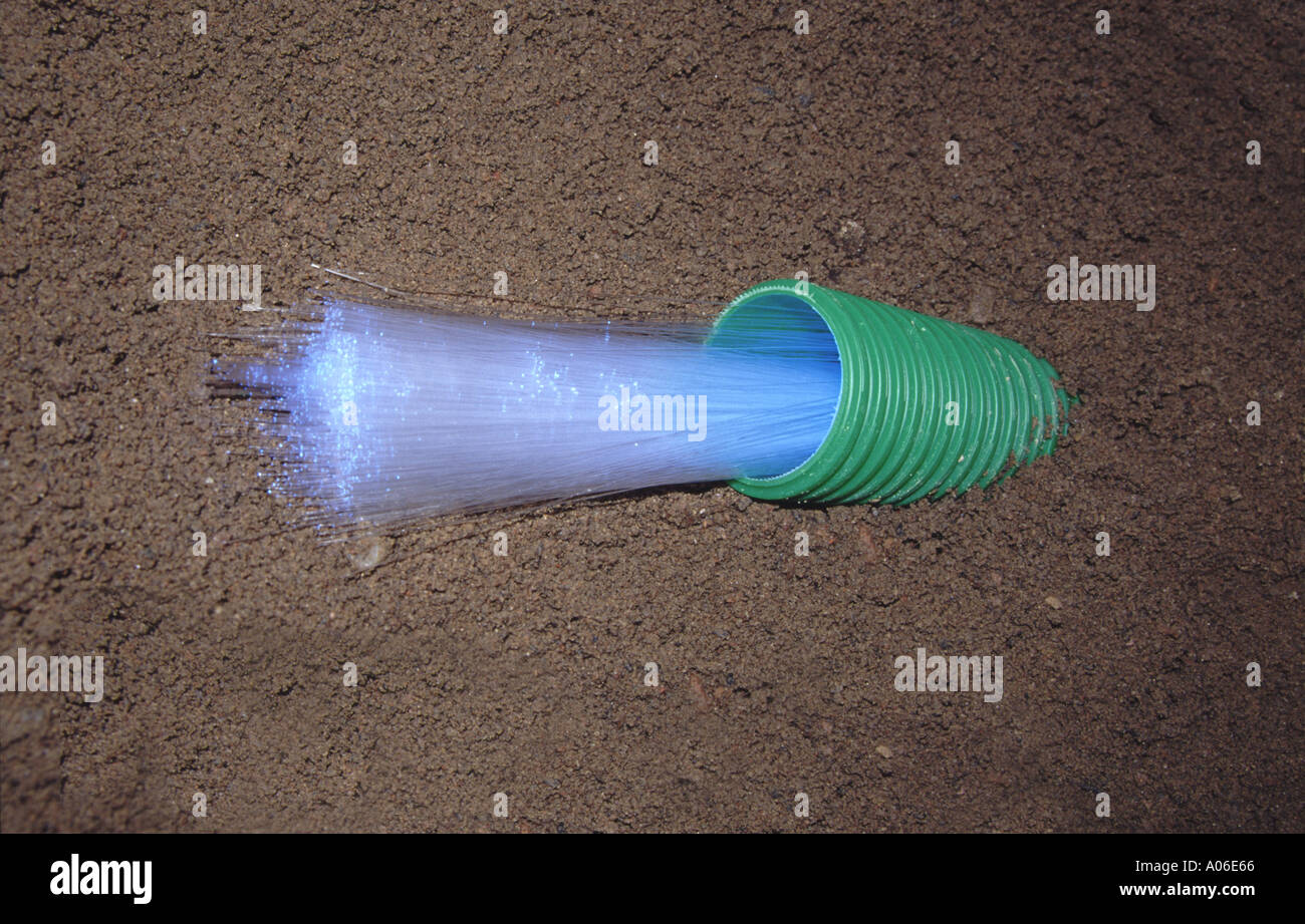 Alta velocità linea glassfiber Foto Stock