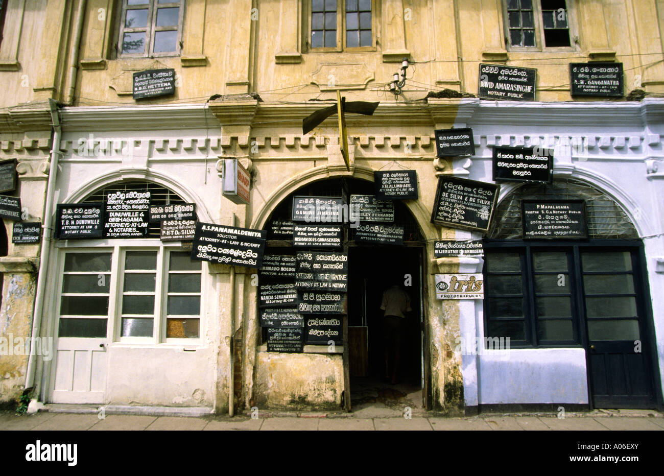 Sri Lanka Kandy avvocati uffici vicino alla High Court Foto Stock