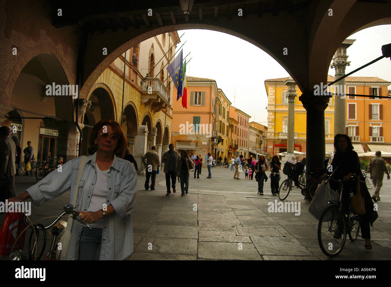 Ravenna Piazza del poppolo Foto Stock