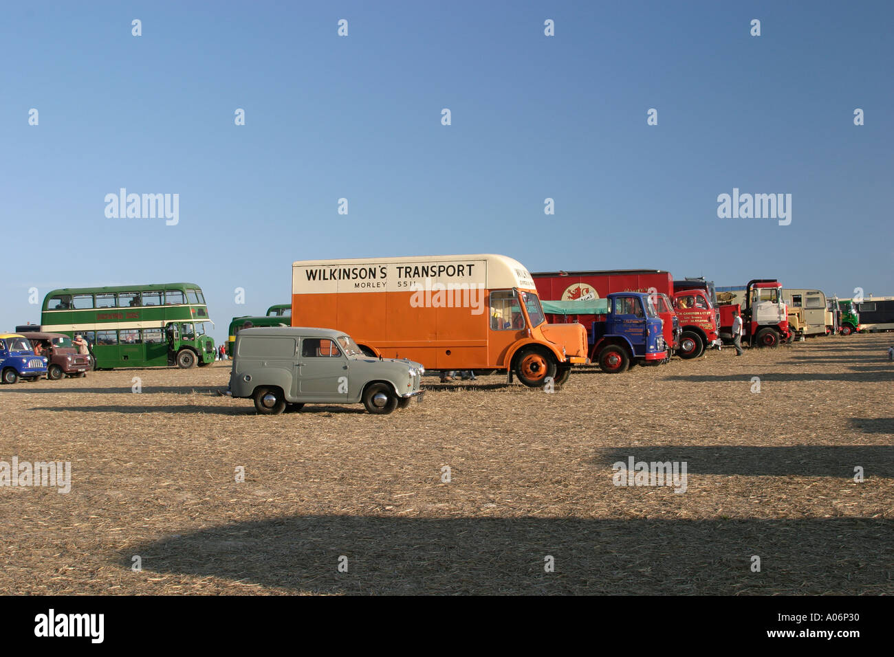 Classic veicoli commerciali a grande Dorset Fiera a vapore Foto Stock